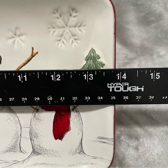 St. Nicholas Square Yuletide Snowman Treat Tray - Picture 3 of 6